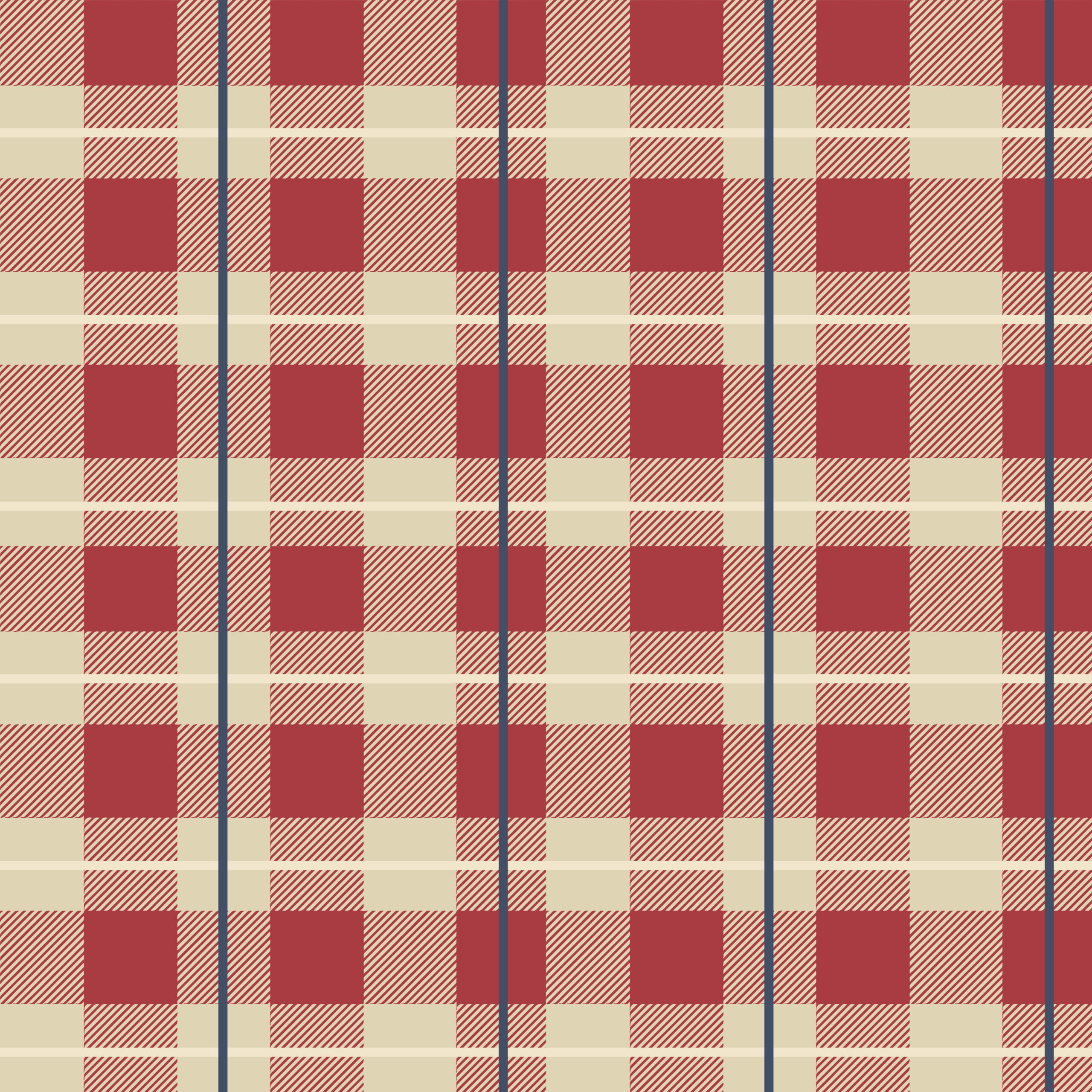 Red, White, and Blue Checkered plaid pattern